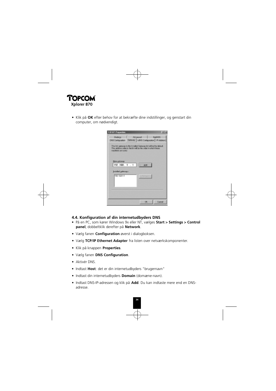 Topcom Xplorer 870 User Manual | Page 34 / 96