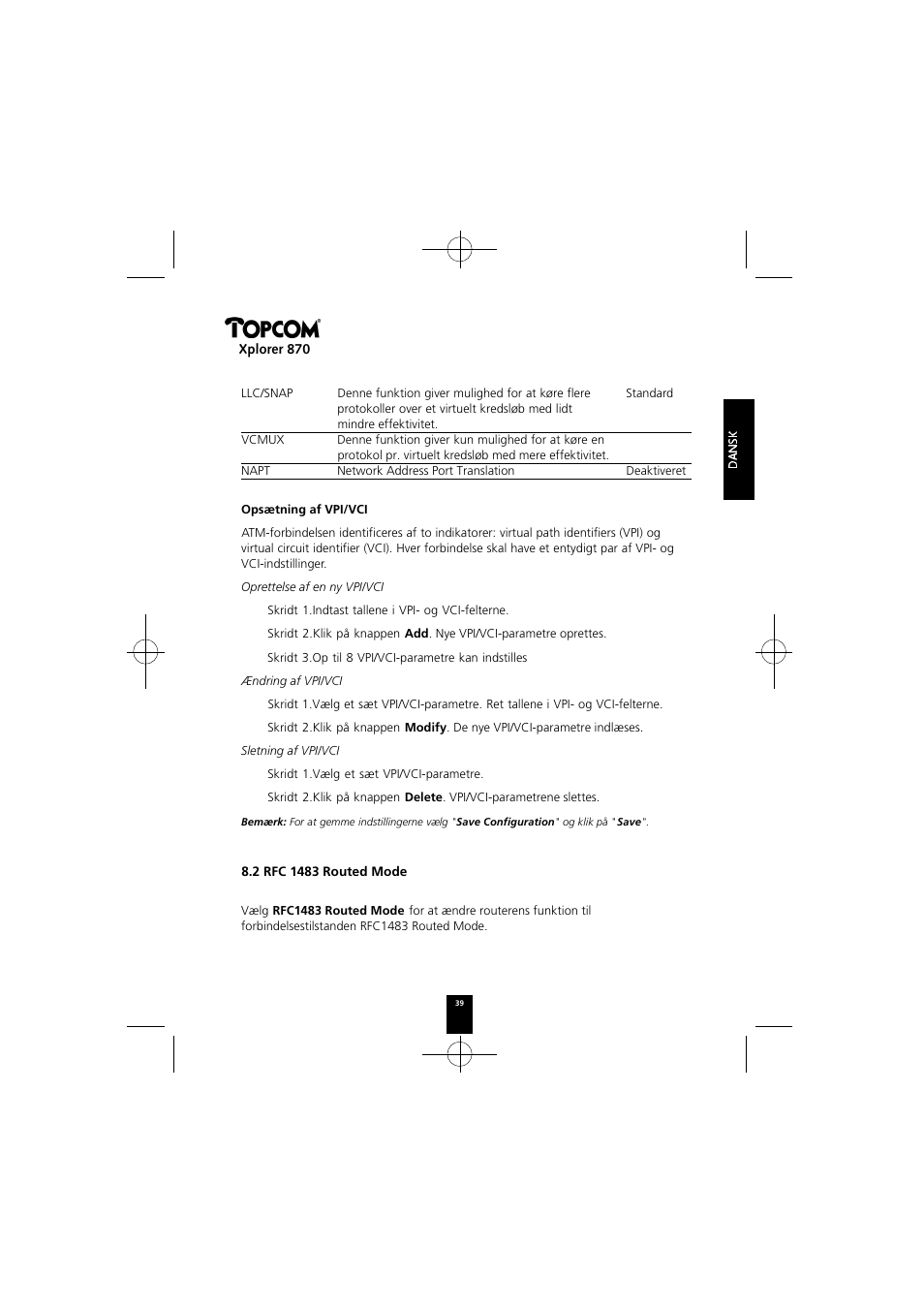 Topcom Xplorer 870 User Manual | Page 39 / 96