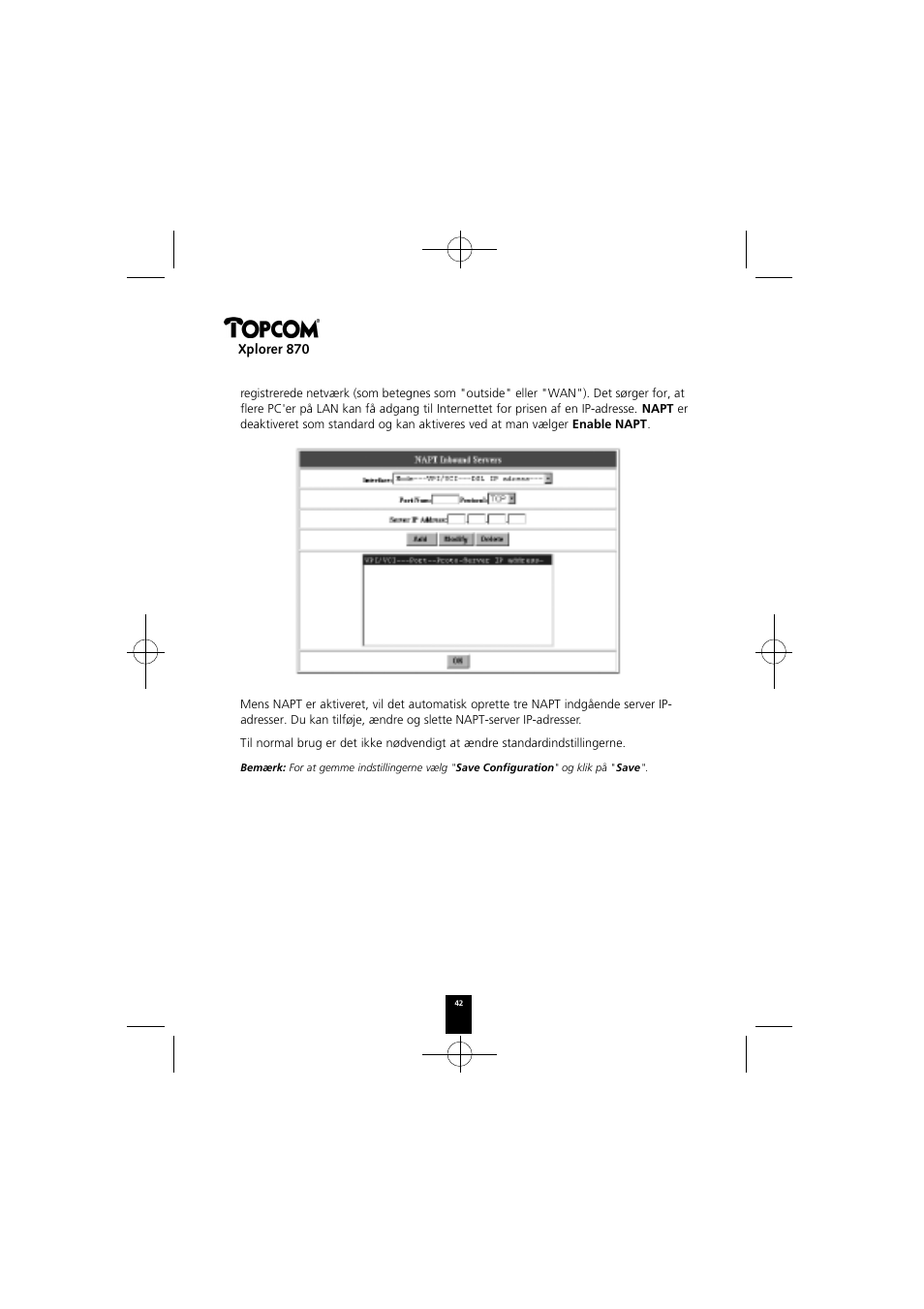 Xplorer 870 | Topcom Xplorer 870 User Manual | Page 42 / 96