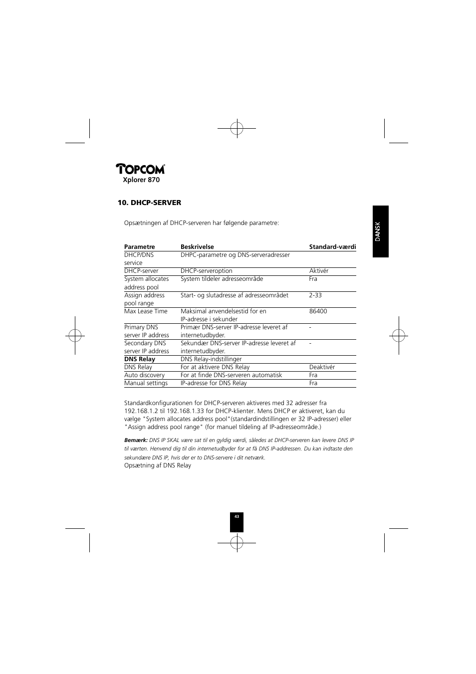 Topcom Xplorer 870 User Manual | Page 43 / 96