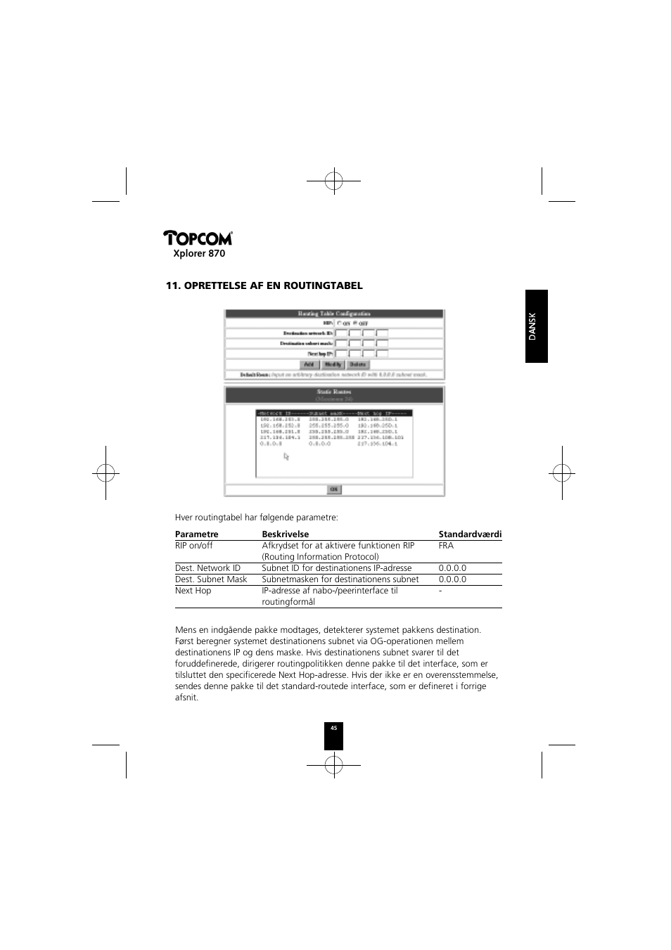 Topcom Xplorer 870 User Manual | Page 45 / 96