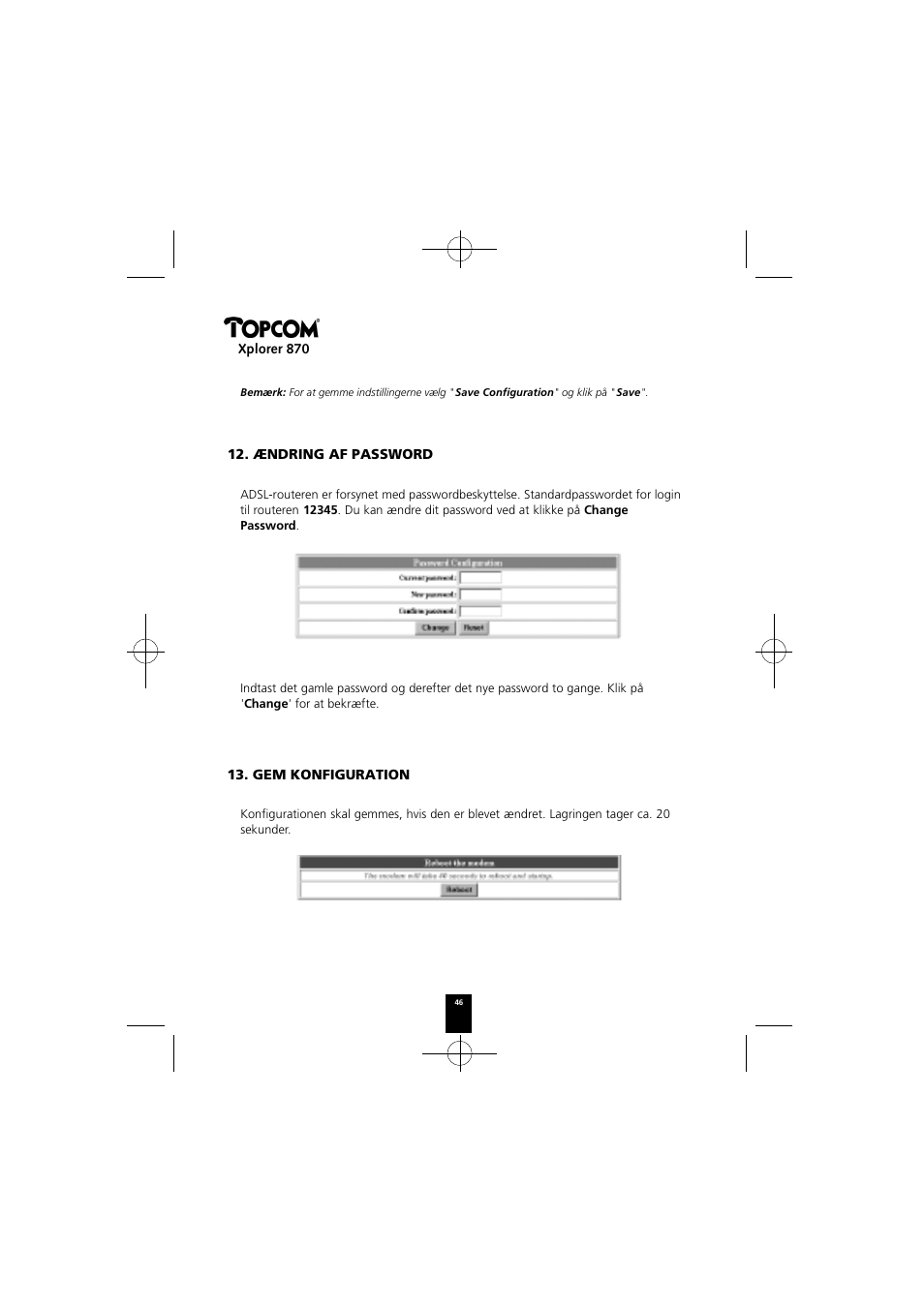 Topcom Xplorer 870 User Manual | Page 46 / 96