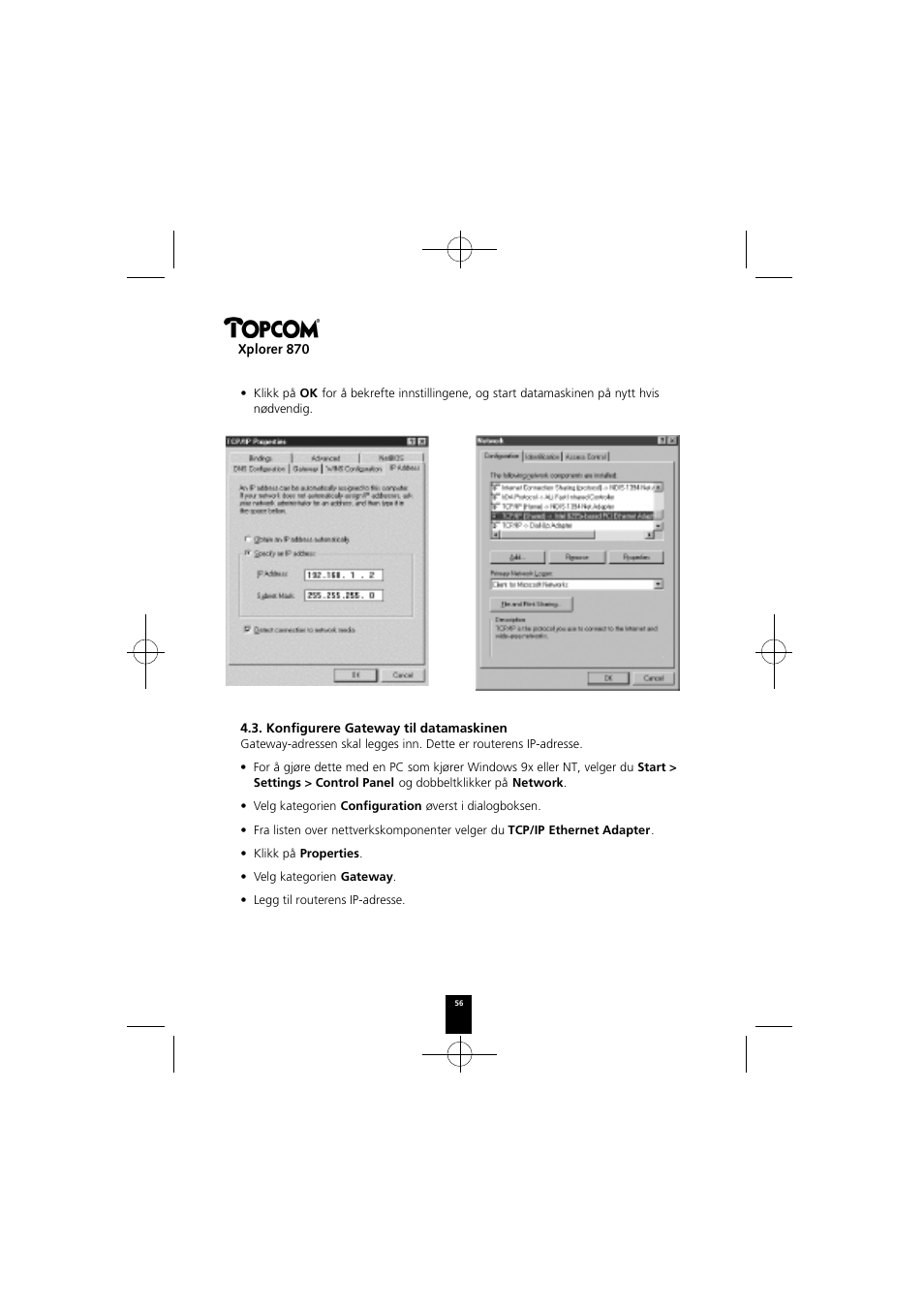 Xplorer 870 | Topcom Xplorer 870 User Manual | Page 56 / 96