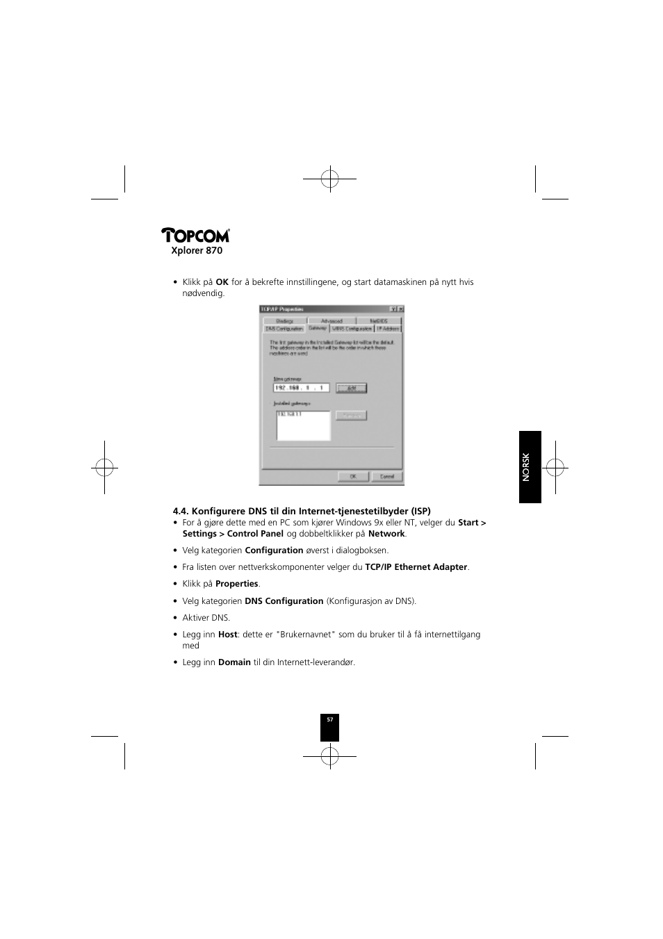 Xplorer 870 | Topcom Xplorer 870 User Manual | Page 57 / 96