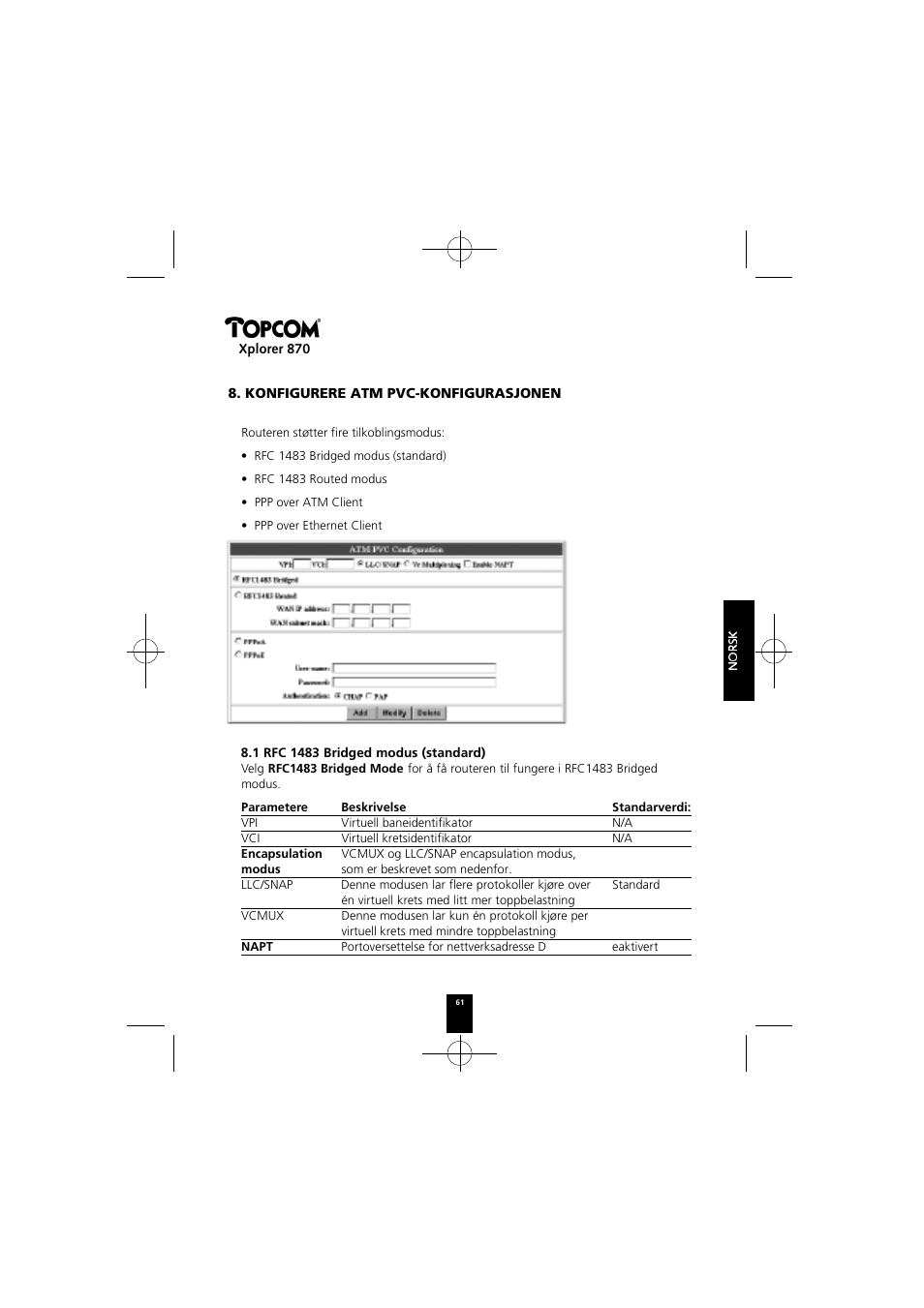 Topcom Xplorer 870 User Manual | Page 61 / 96