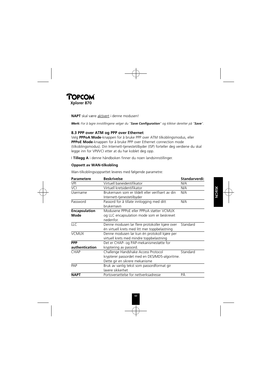 Topcom Xplorer 870 User Manual | Page 63 / 96