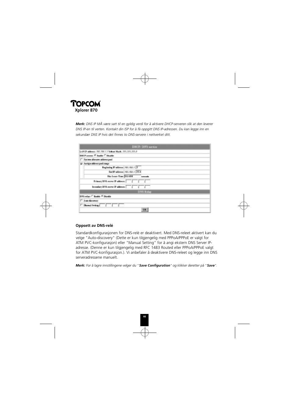 Xplorer 870 | Topcom Xplorer 870 User Manual | Page 66 / 96