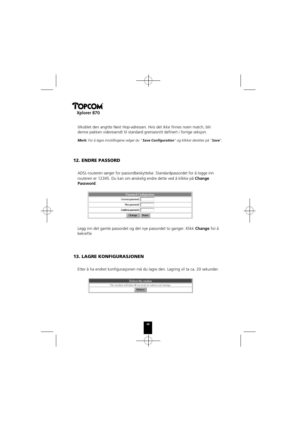 Topcom Xplorer 870 User Manual | Page 68 / 96