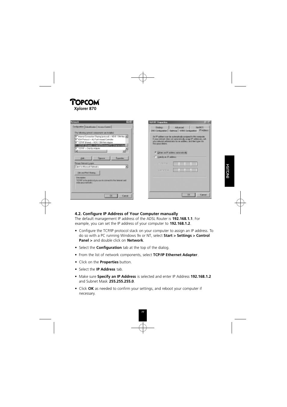 Xplorer 870 | Topcom Xplorer 870 User Manual | Page 77 / 96