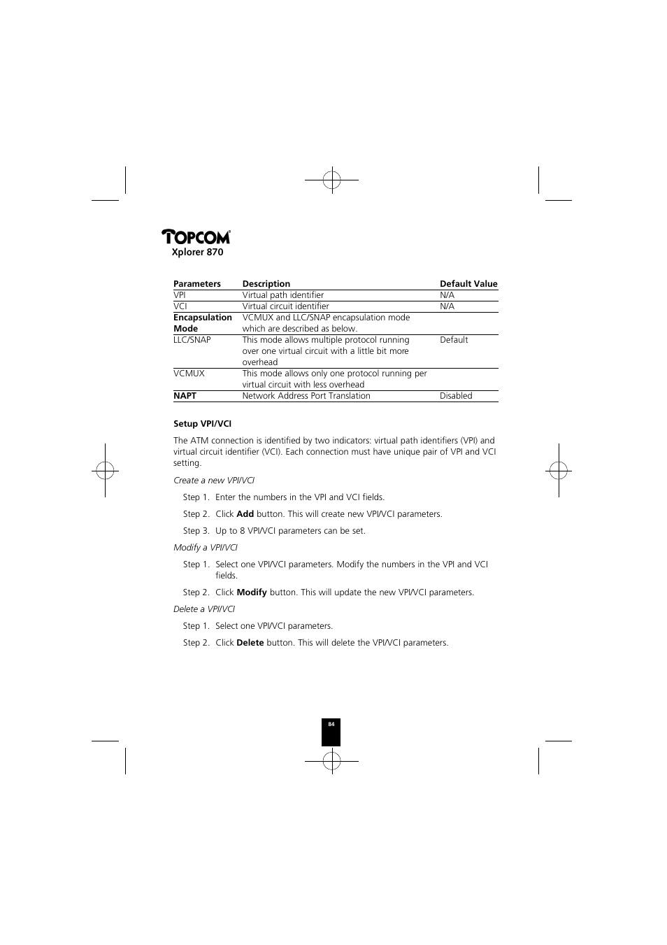 Topcom Xplorer 870 User Manual | Page 84 / 96