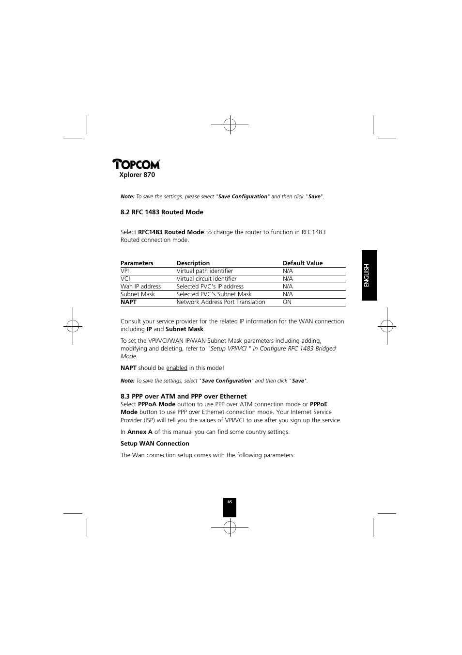 Topcom Xplorer 870 User Manual | Page 85 / 96