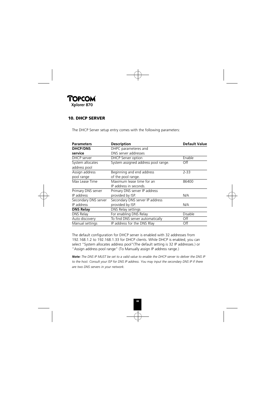 Topcom Xplorer 870 User Manual | Page 88 / 96