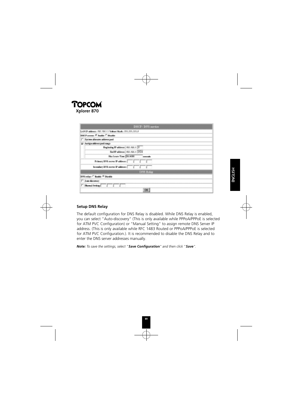 Xplorer 870 | Topcom Xplorer 870 User Manual | Page 89 / 96