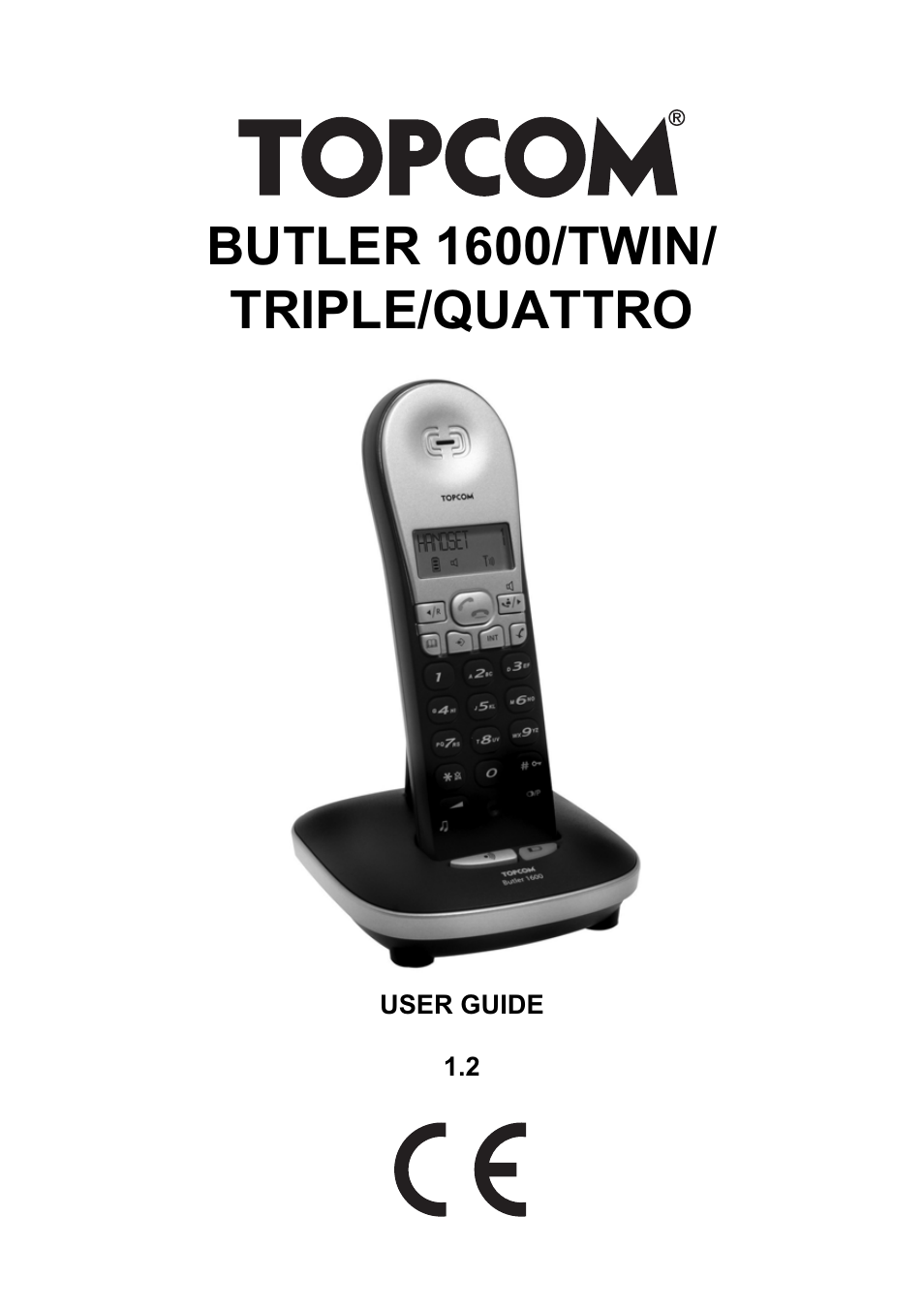 Topcom BUTLER 1600 User Manual | 20 pages