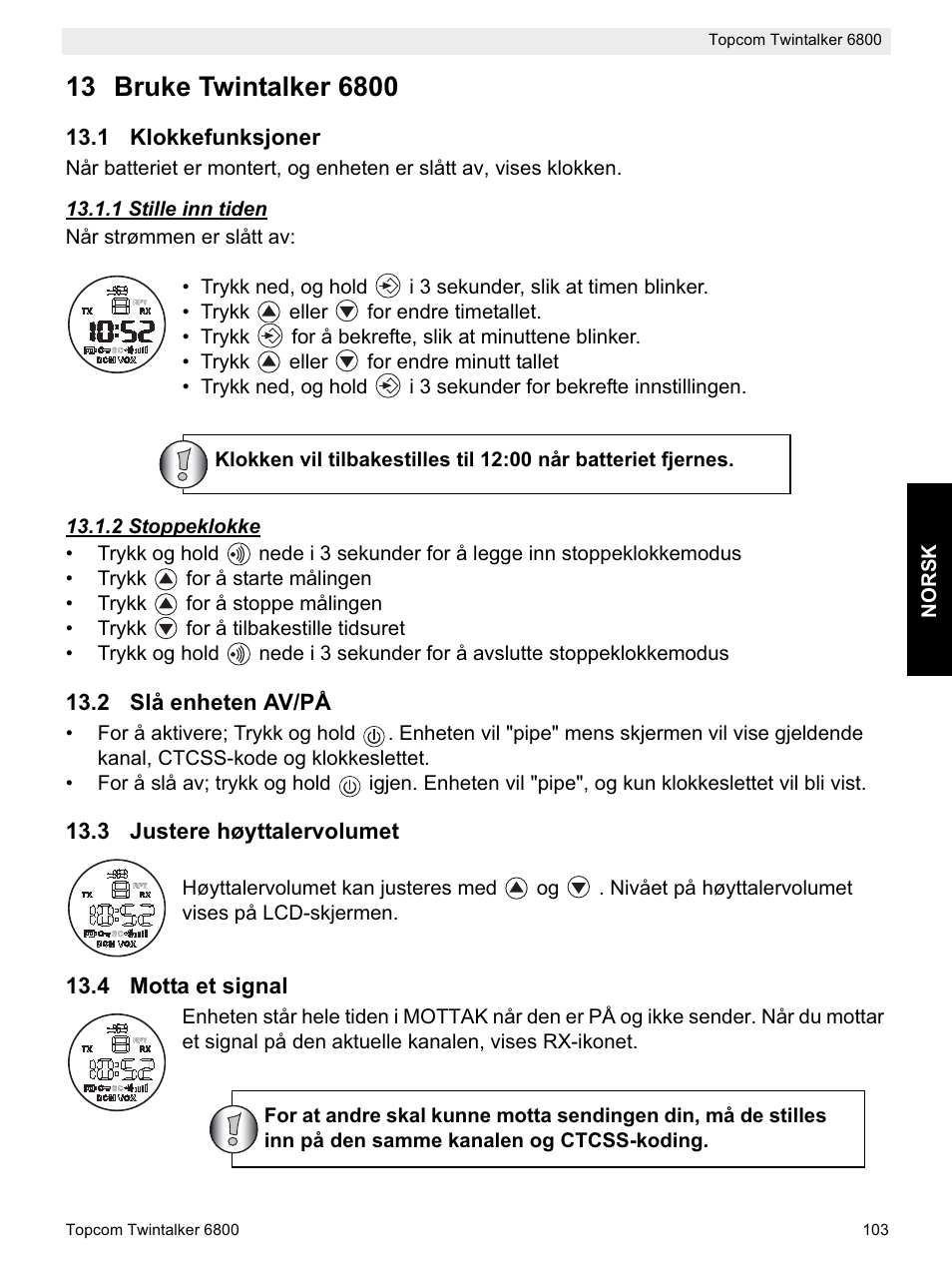 Topcom Twintalker 6800 User Manual | Page 103 / 236
