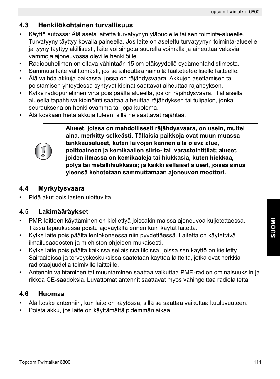 Topcom Twintalker 6800 User Manual | Page 111 / 236