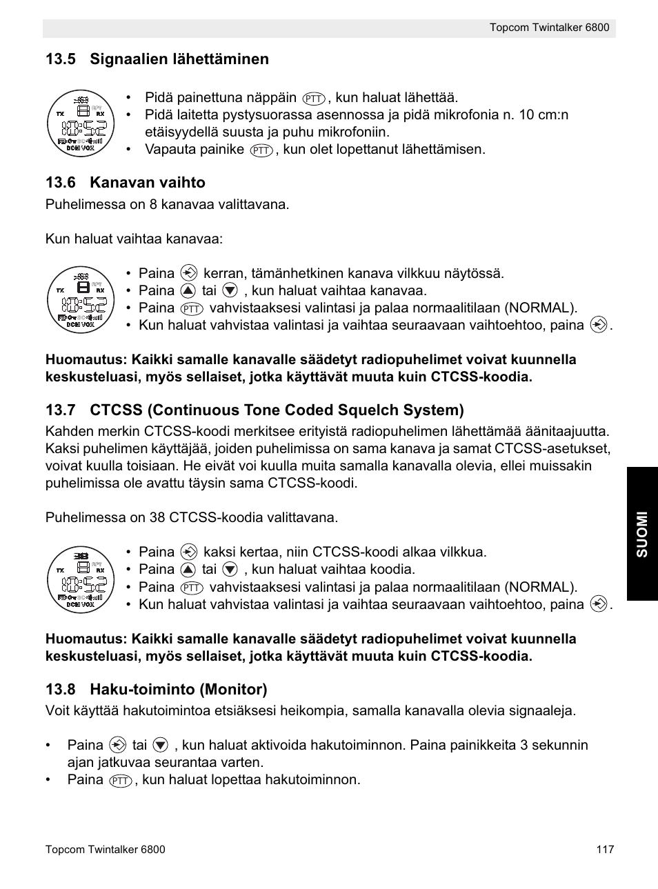 Topcom Twintalker 6800 User Manual | Page 117 / 236