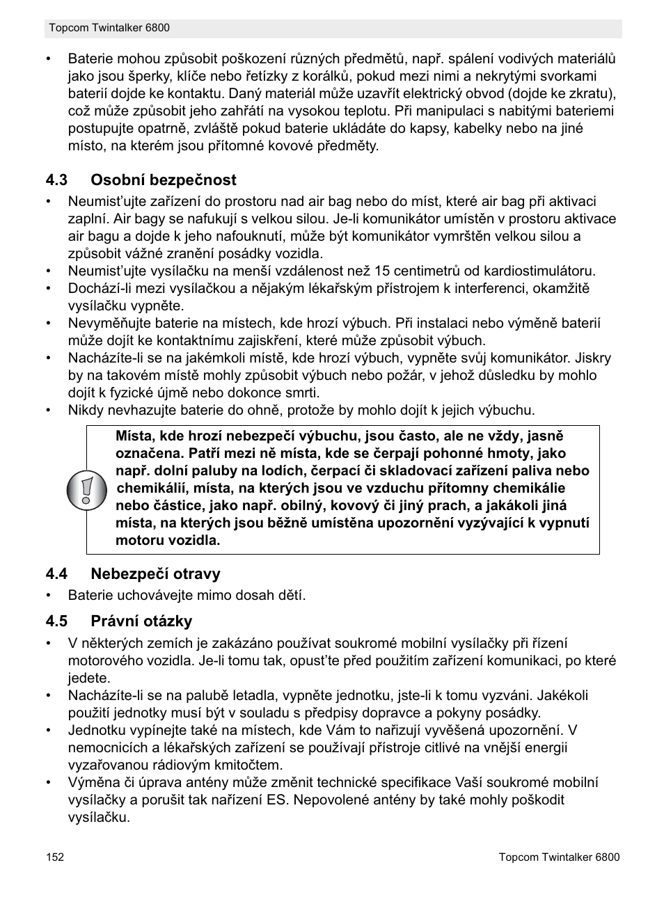 Topcom Twintalker 6800 User Manual | Page 152 / 236