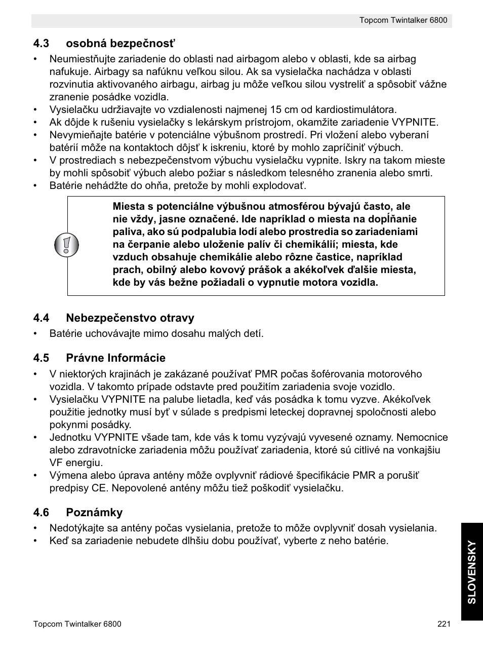 Topcom Twintalker 6800 User Manual | Page 221 / 236