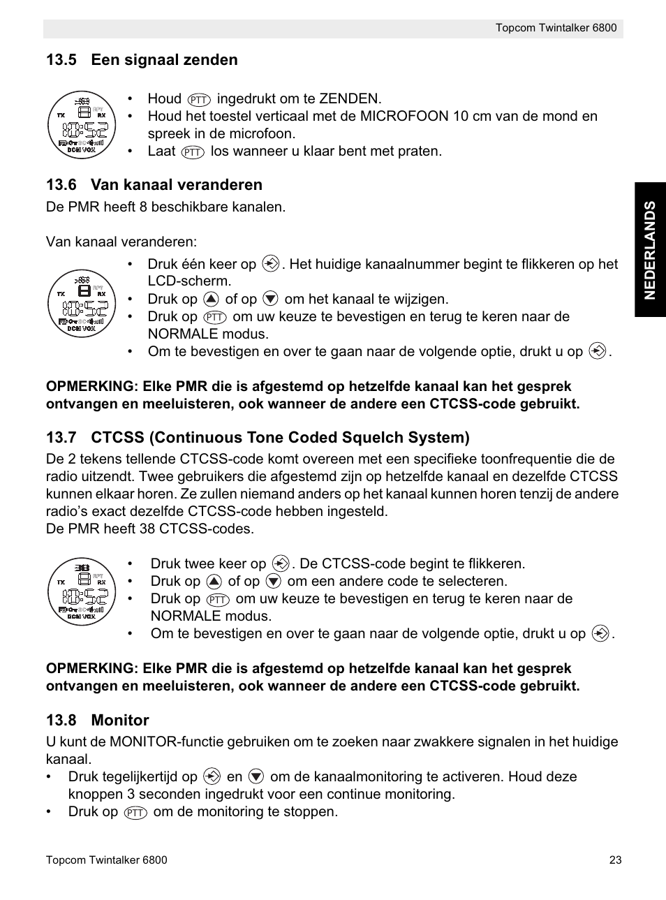 Topcom Twintalker 6800 User Manual | Page 23 / 236