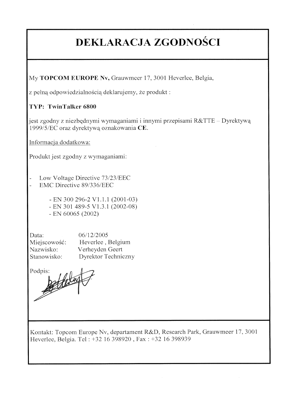 Topcom Twintalker 6800 User Manual | Page 234 / 236