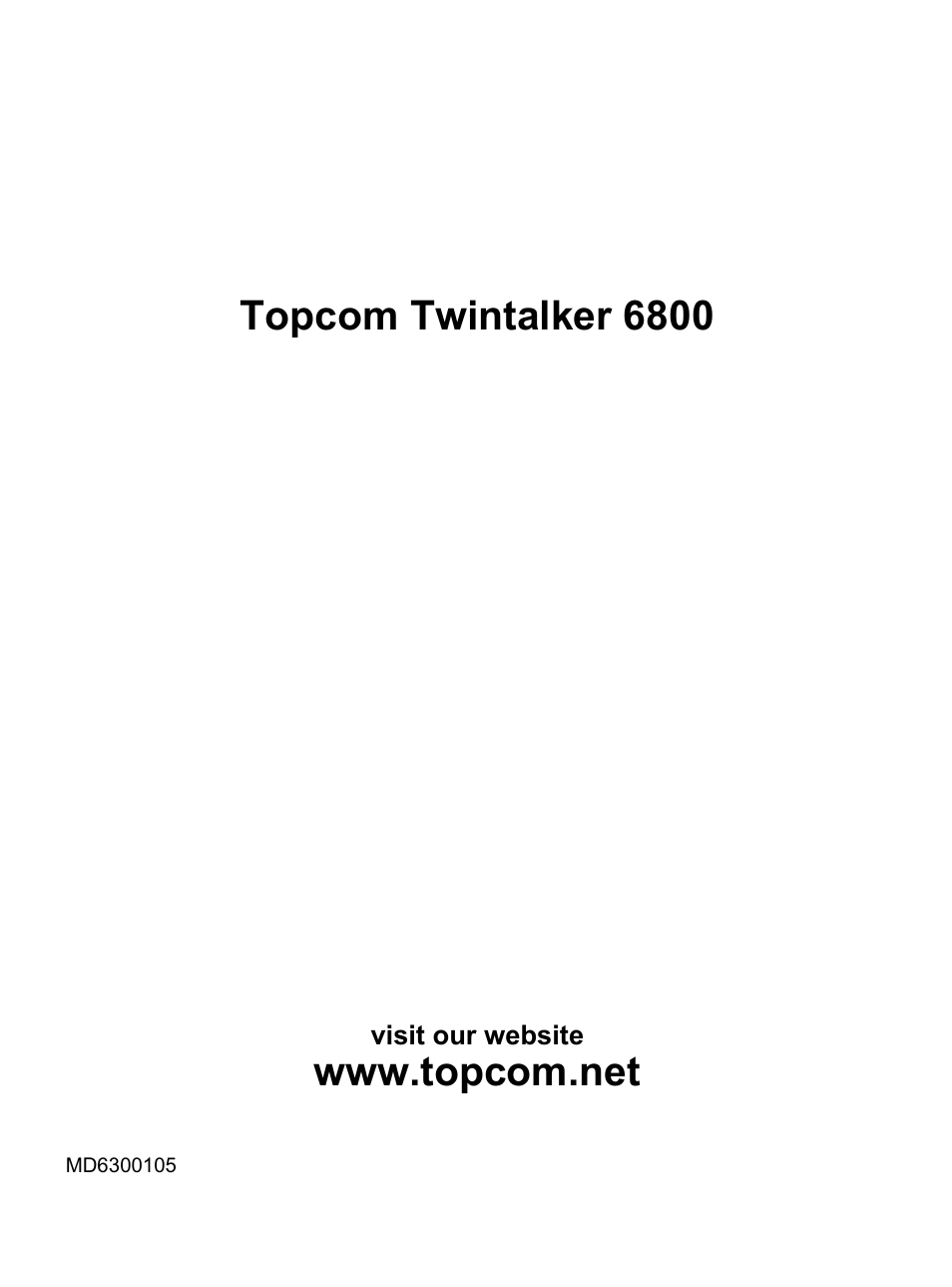 Topcom twintalker 6800 | Topcom Twintalker 6800 User Manual | Page 236 / 236