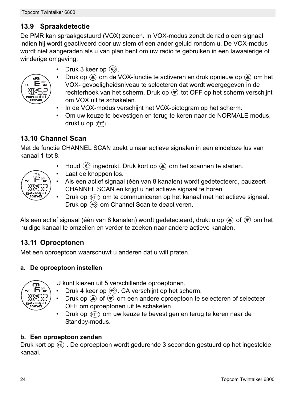 Topcom Twintalker 6800 User Manual | Page 24 / 236