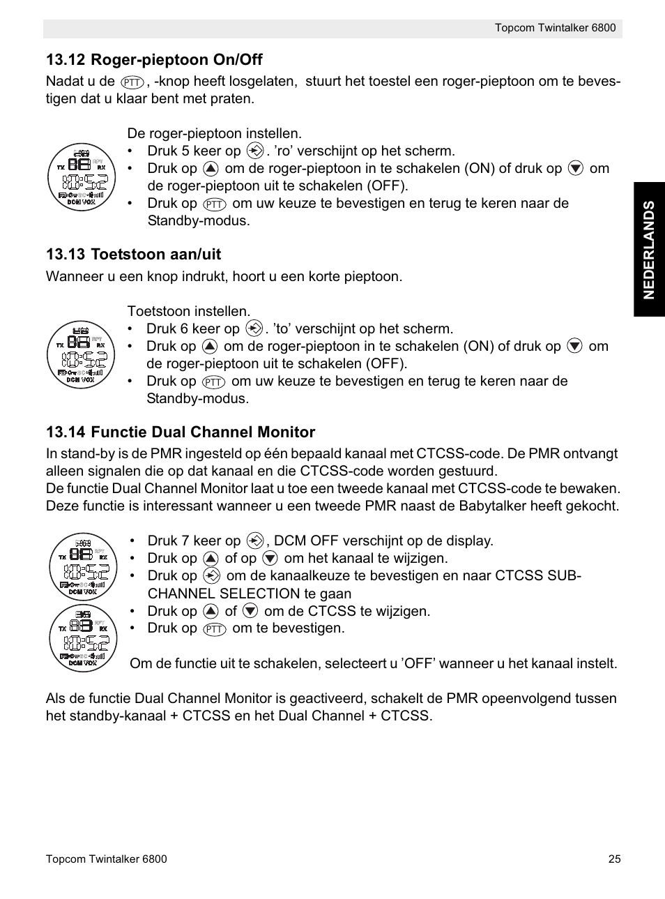 Topcom Twintalker 6800 User Manual | Page 25 / 236