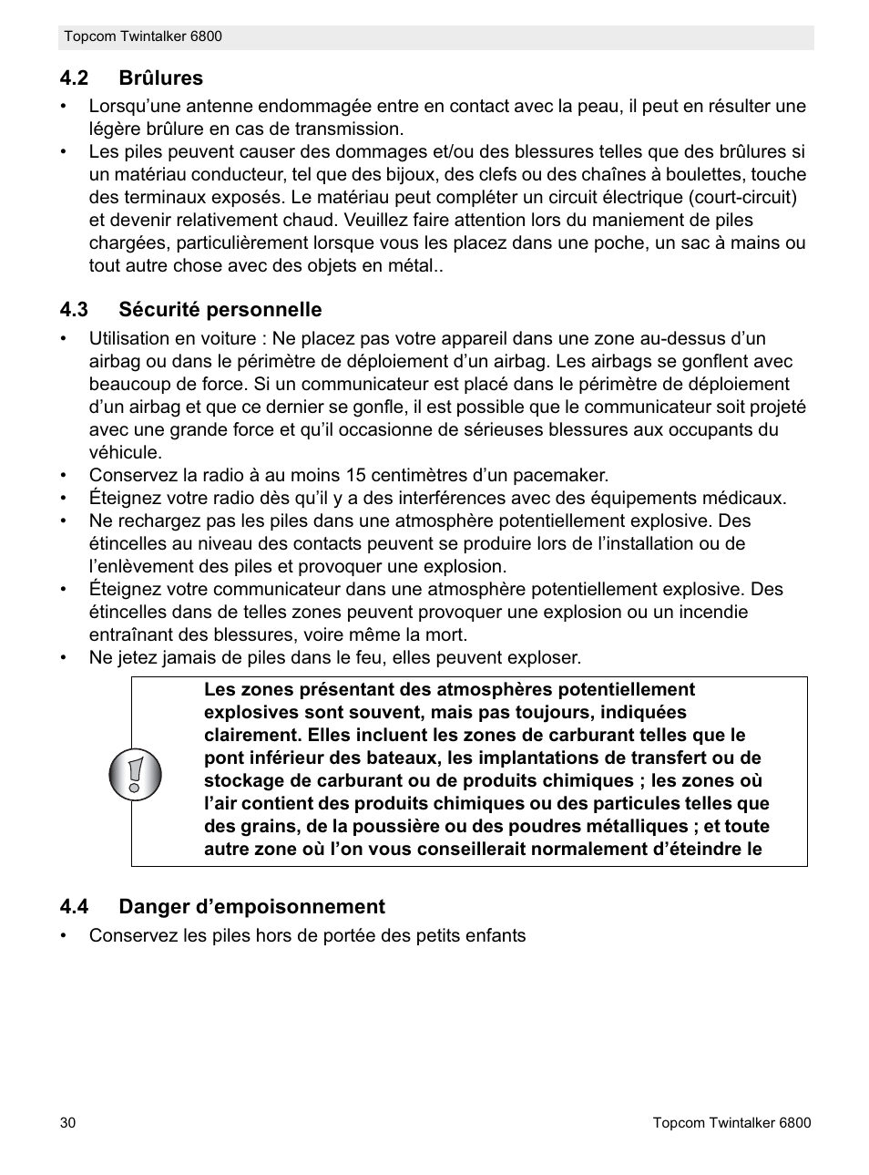 Topcom Twintalker 6800 User Manual | Page 30 / 236