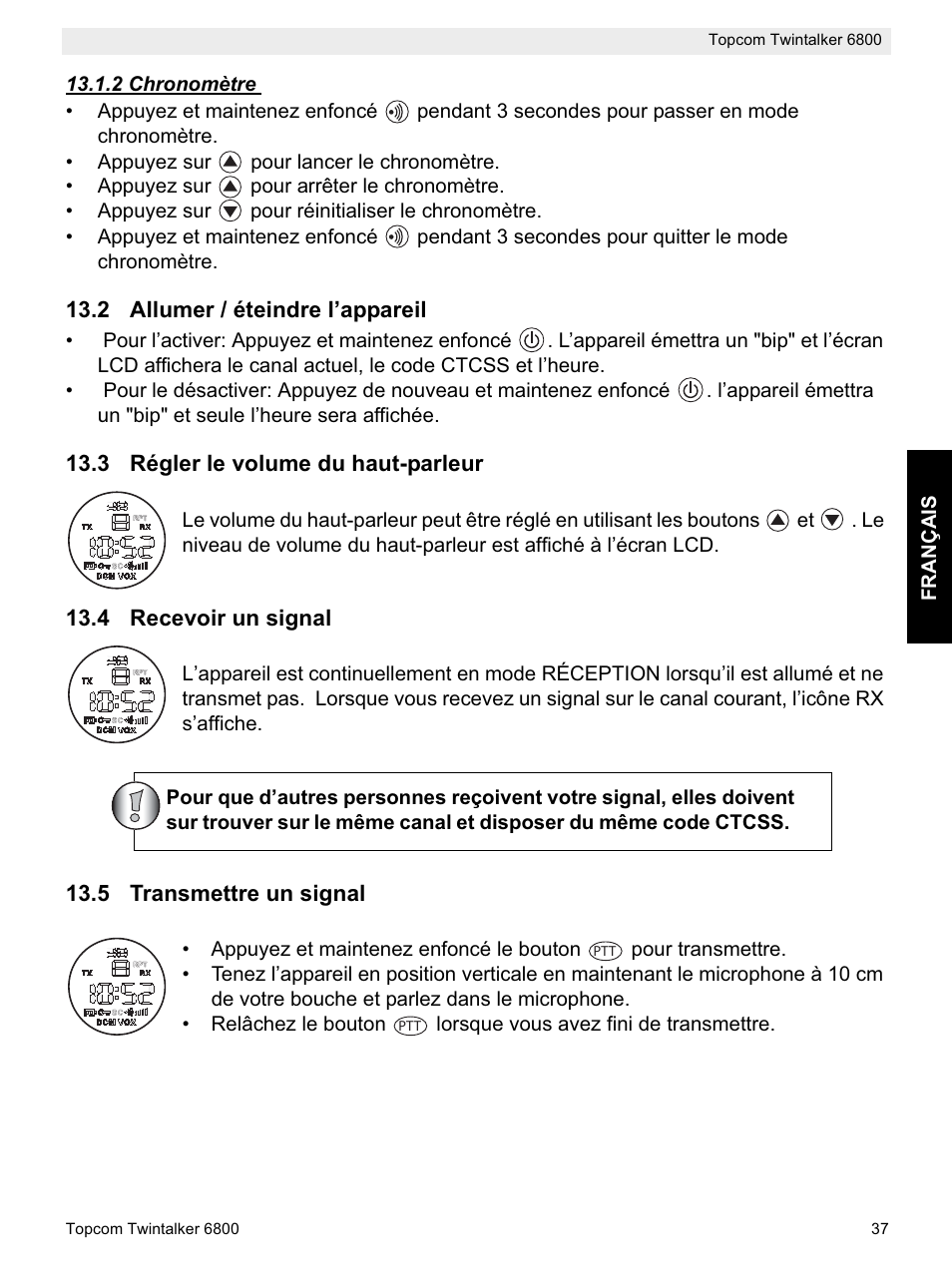 Topcom Twintalker 6800 User Manual | Page 37 / 236