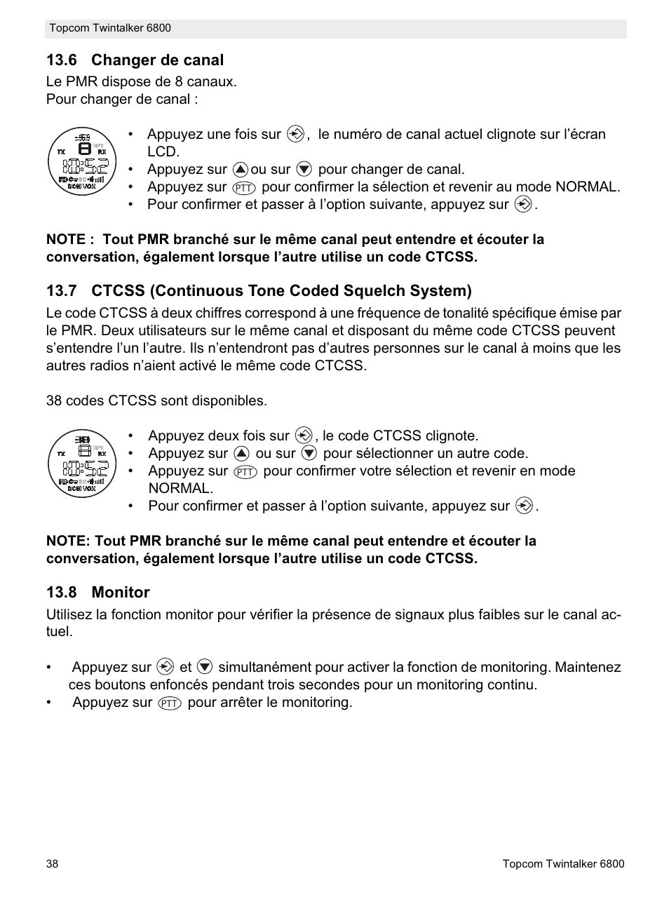 Topcom Twintalker 6800 User Manual | Page 38 / 236