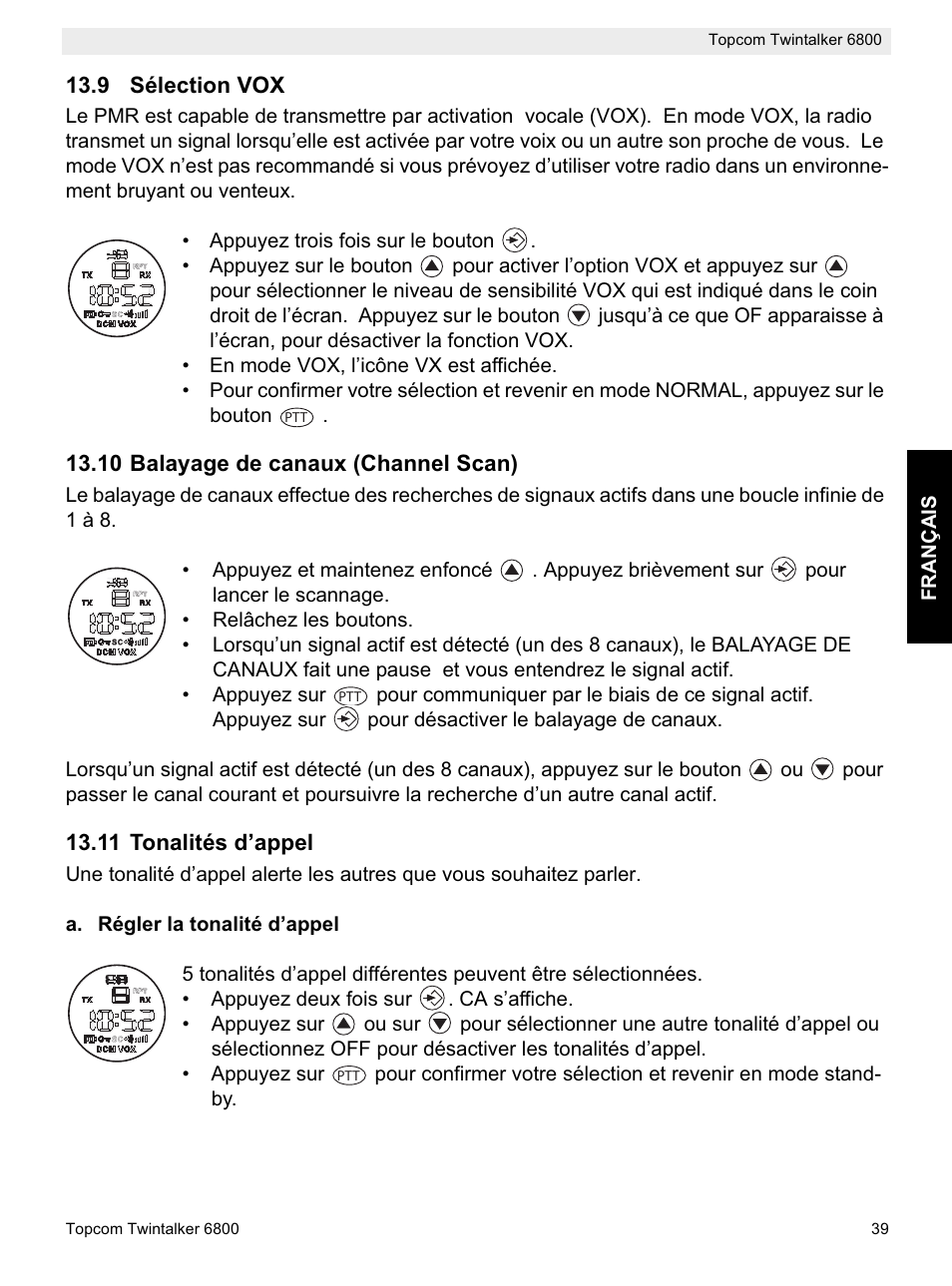 Topcom Twintalker 6800 User Manual | Page 39 / 236