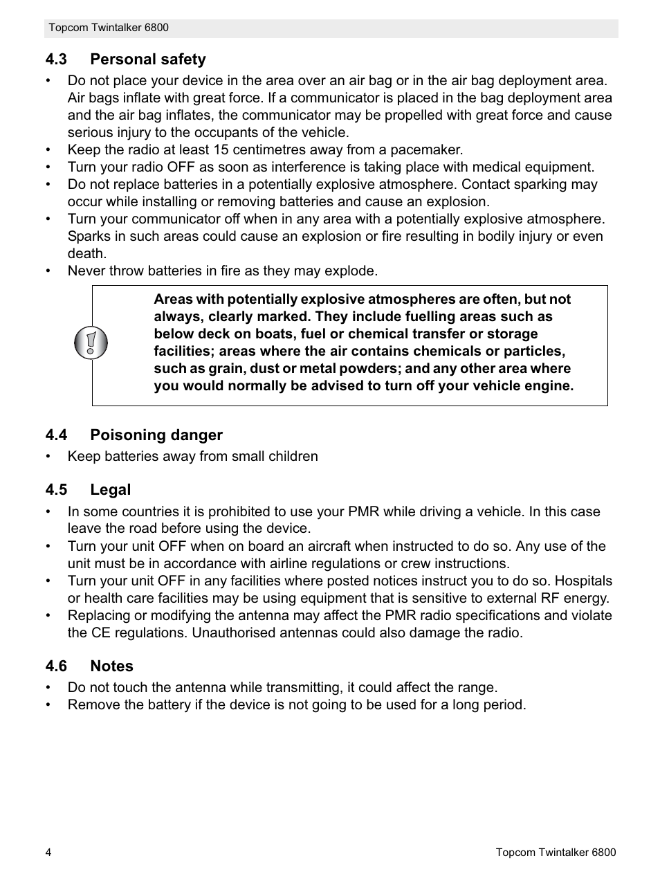 Topcom Twintalker 6800 User Manual | Page 4 / 236