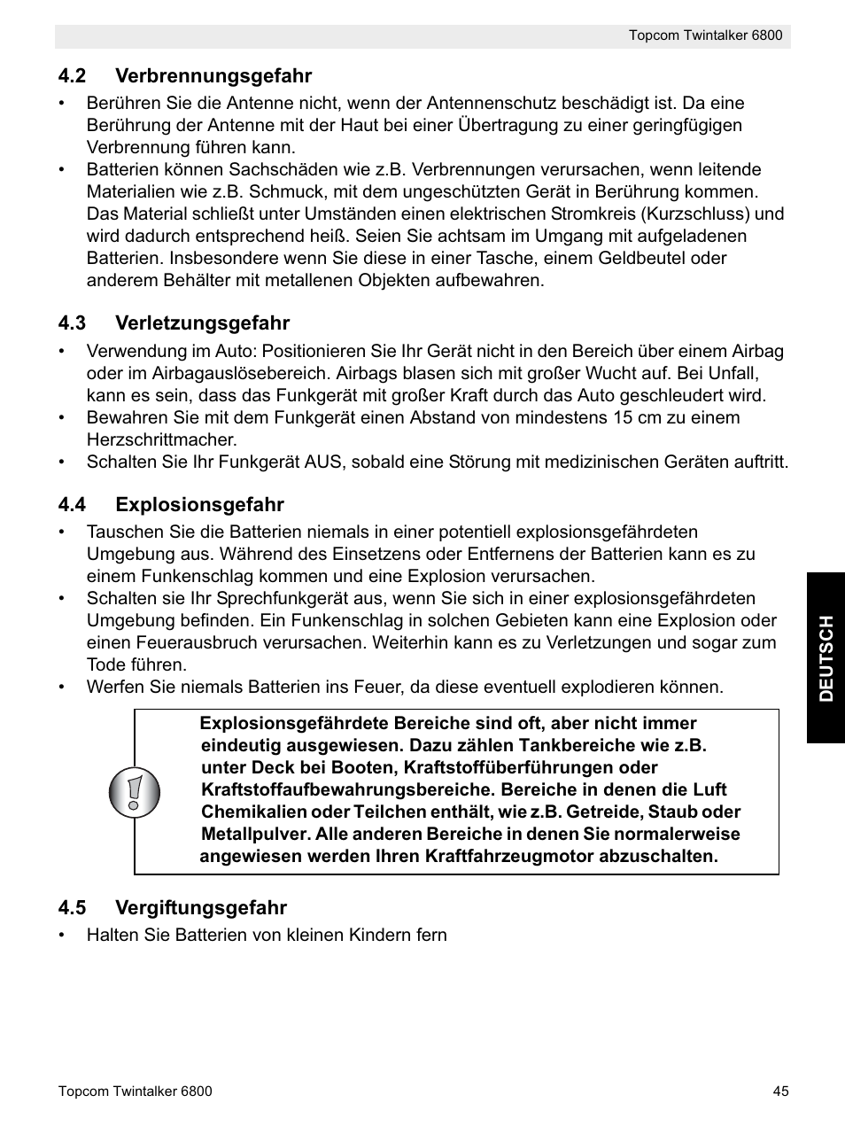 Topcom Twintalker 6800 User Manual | Page 45 / 236