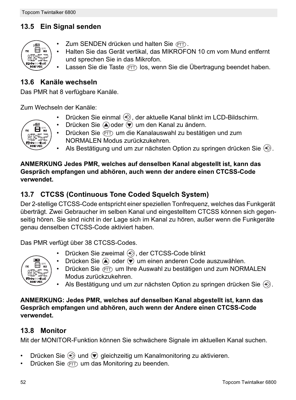 Topcom Twintalker 6800 User Manual | Page 52 / 236