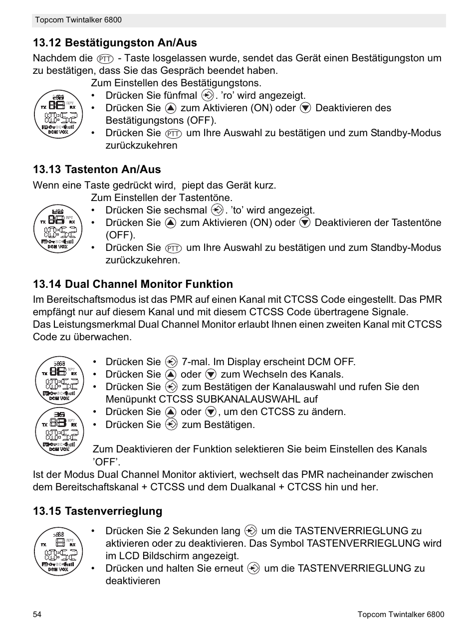 Topcom Twintalker 6800 User Manual | Page 54 / 236