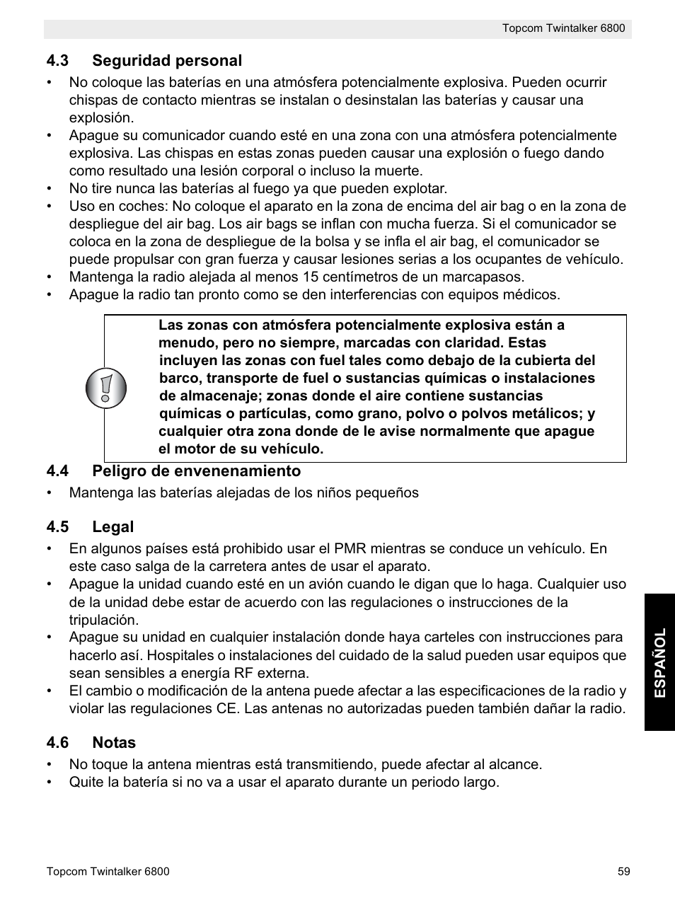 Topcom Twintalker 6800 User Manual | Page 59 / 236