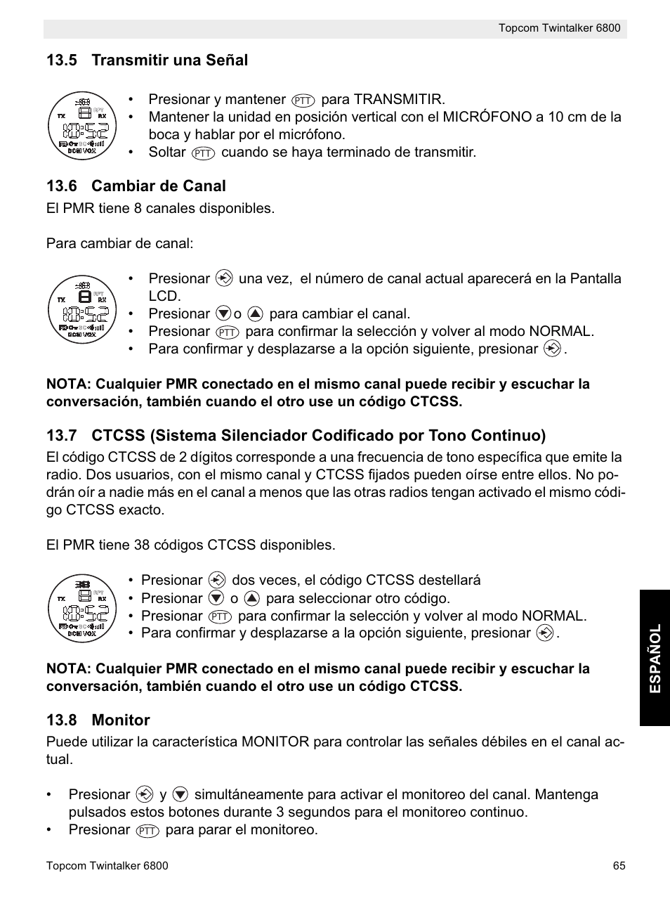 Topcom Twintalker 6800 User Manual | Page 65 / 236