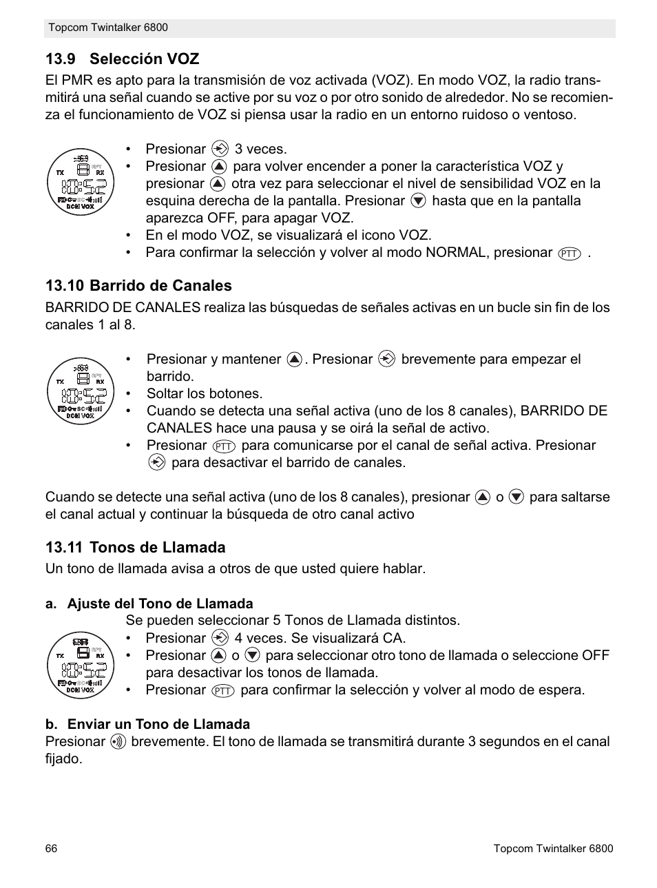 Topcom Twintalker 6800 User Manual | Page 66 / 236