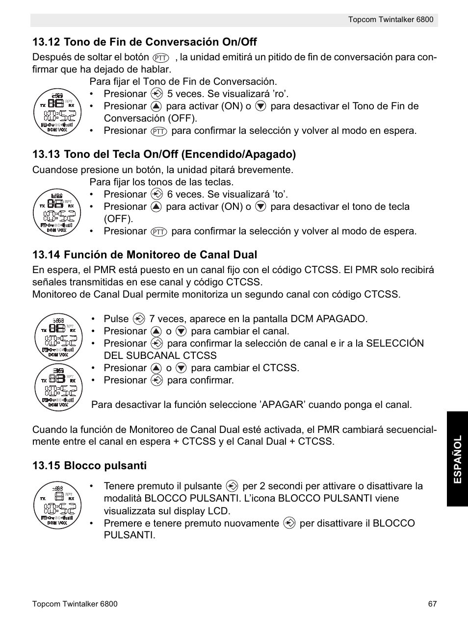 Topcom Twintalker 6800 User Manual | Page 67 / 236