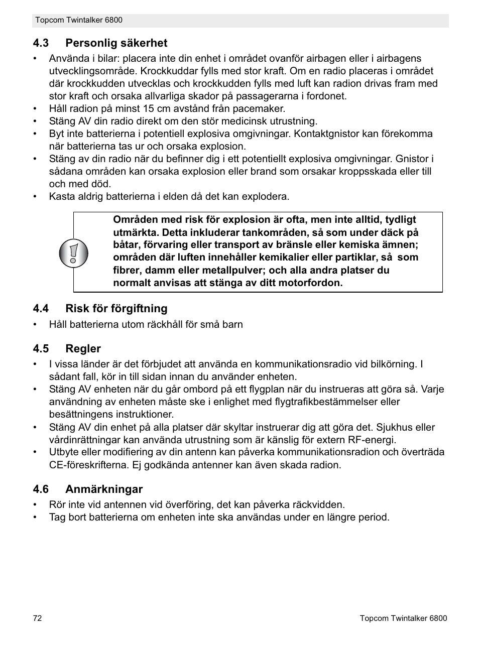 Topcom Twintalker 6800 User Manual | Page 72 / 236