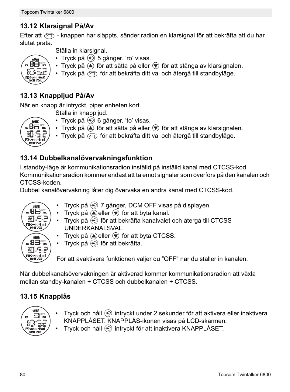 Topcom Twintalker 6800 User Manual | Page 80 / 236