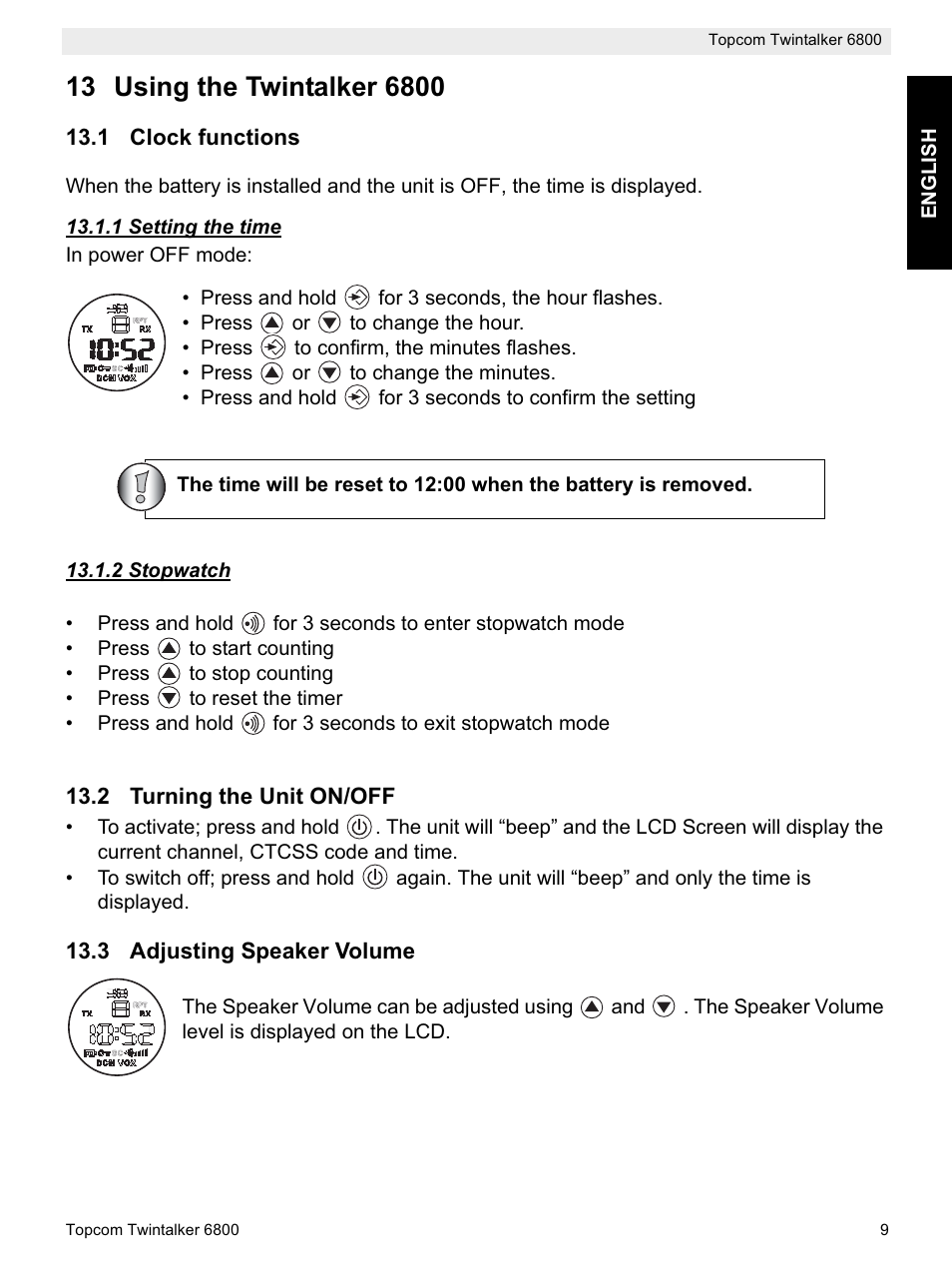 Topcom Twintalker 6800 User Manual | Page 9 / 236