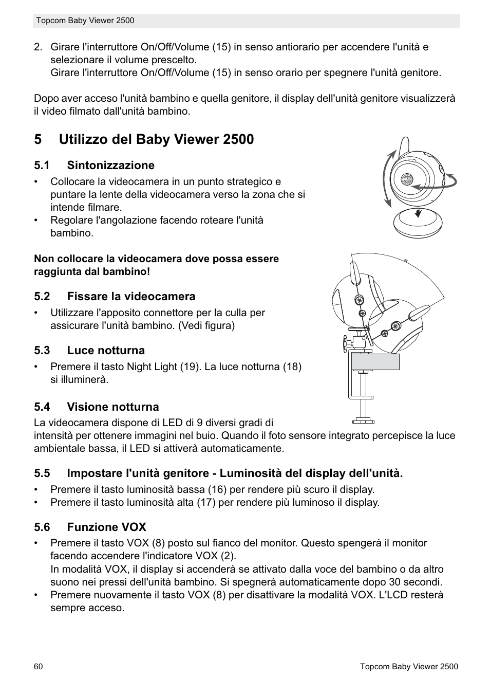 Topcom BABY VIEWER 2500 User Manual | Page 60 / 104