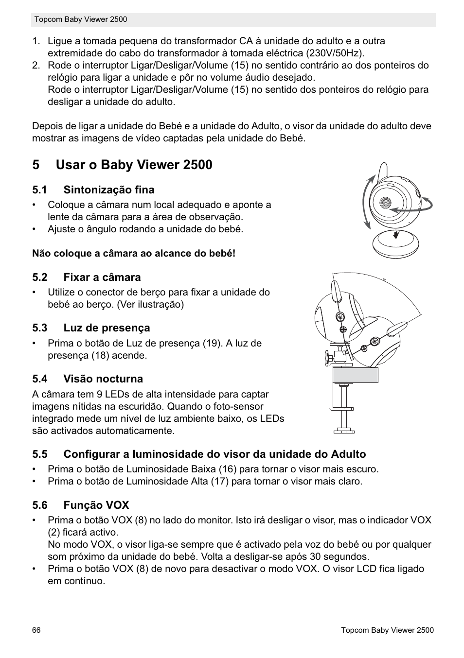 Topcom BABY VIEWER 2500 User Manual | Page 66 / 104