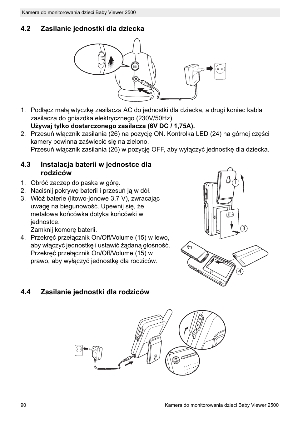Topcom BABY VIEWER 2500 User Manual | Page 90 / 104