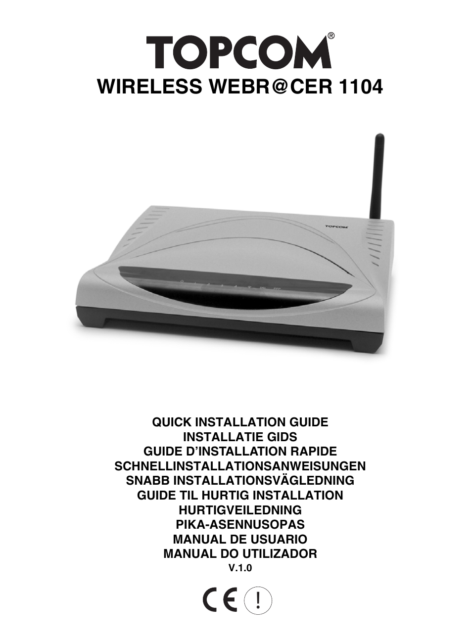 Topcom Wireless Webracer 1104 User Manual | 144 pages
