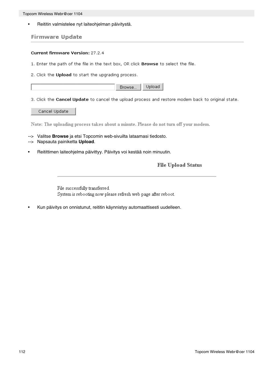 Topcom Wireless Webracer 1104 User Manual | Page 112 / 144