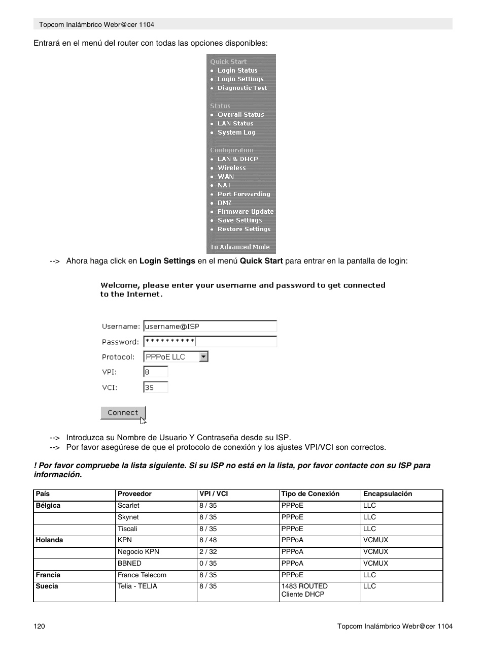 Topcom Wireless Webracer 1104 User Manual | Page 120 / 144