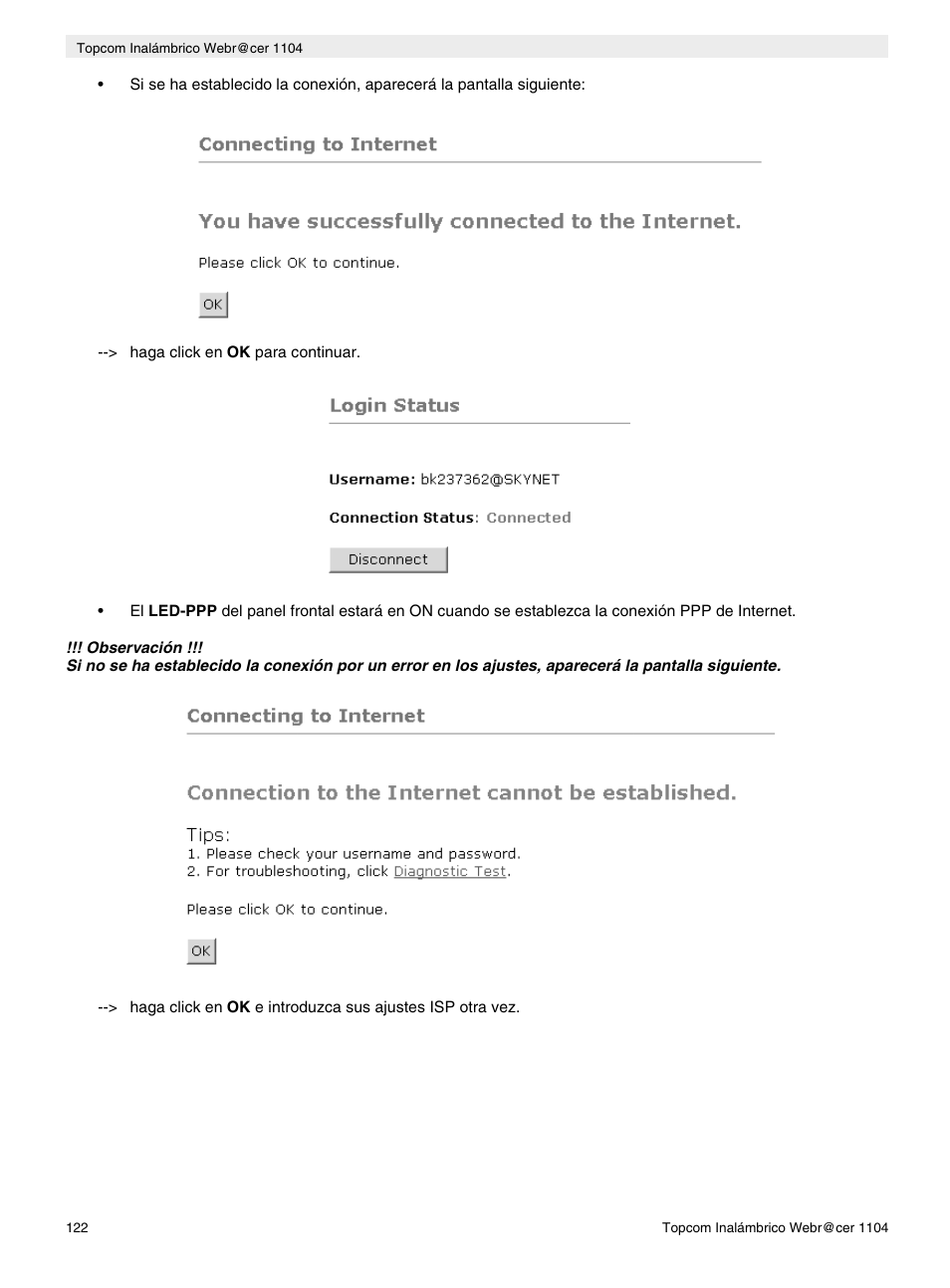 Topcom Wireless Webracer 1104 User Manual | Page 122 / 144